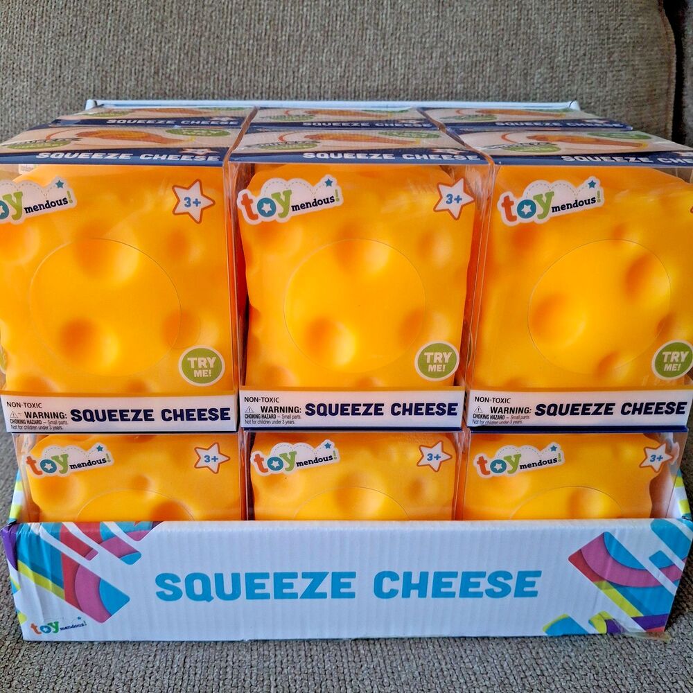 Toymendous Cheese Squishy Toy lot of 6   ! TikTok Viral & AUTHENTIC!
